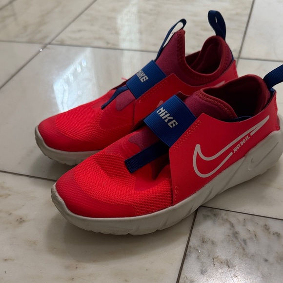 Nike Kids Bright Red Slip-On Sneakers - Picture 1 of 7